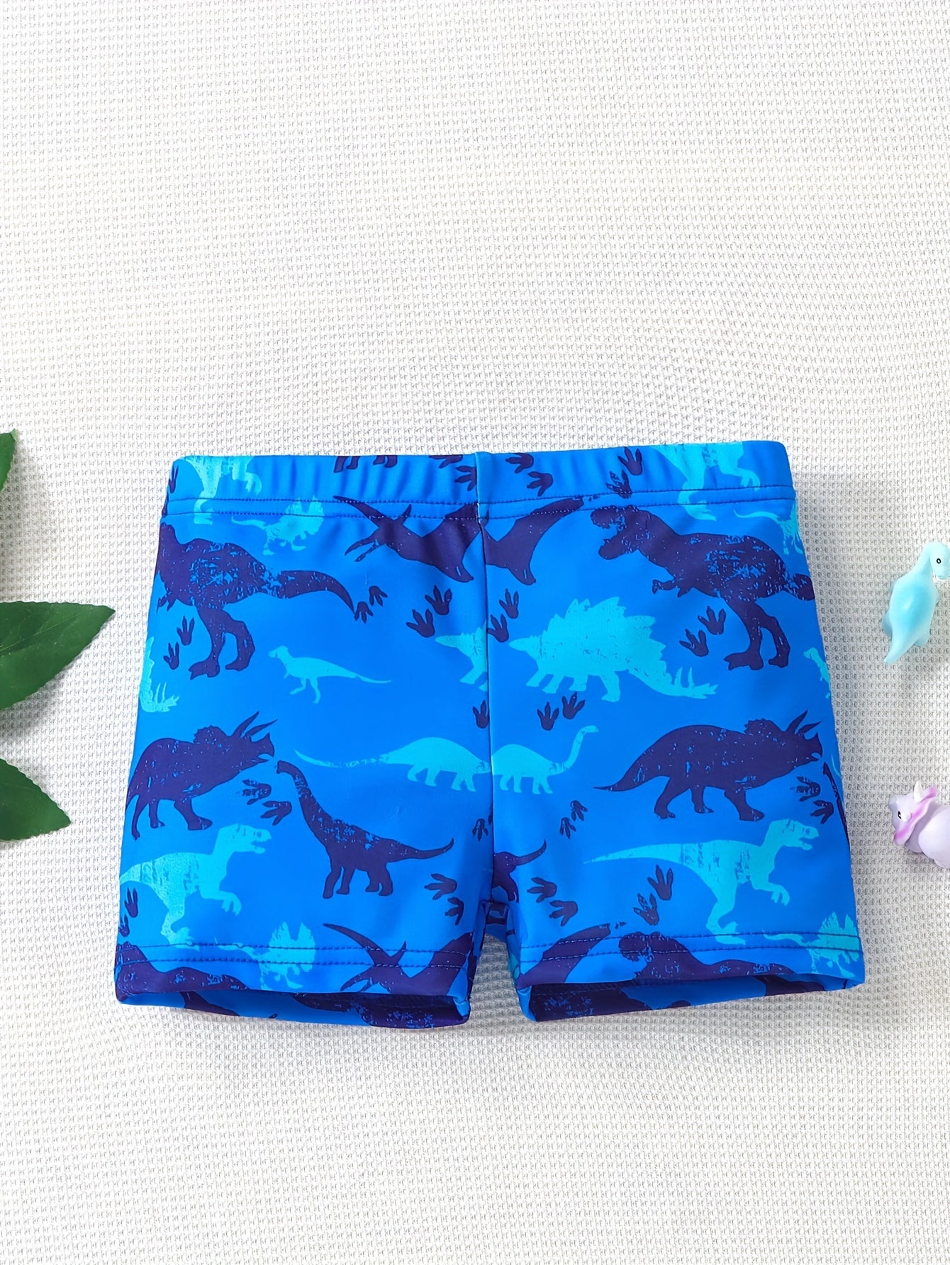 Boys' Quick-Dry Swim Shorts with Dinosaur & Rubber Duck Print - Bright Yellow Snug Fit Beach Pool Water Pants for, Machine Washable Summer Swimwear, Cute Dino & Duck for Boys & Boys Clothing, Boys Swimwear, Swimming Suit For Boys, Boys Swimmers, Boys Sun