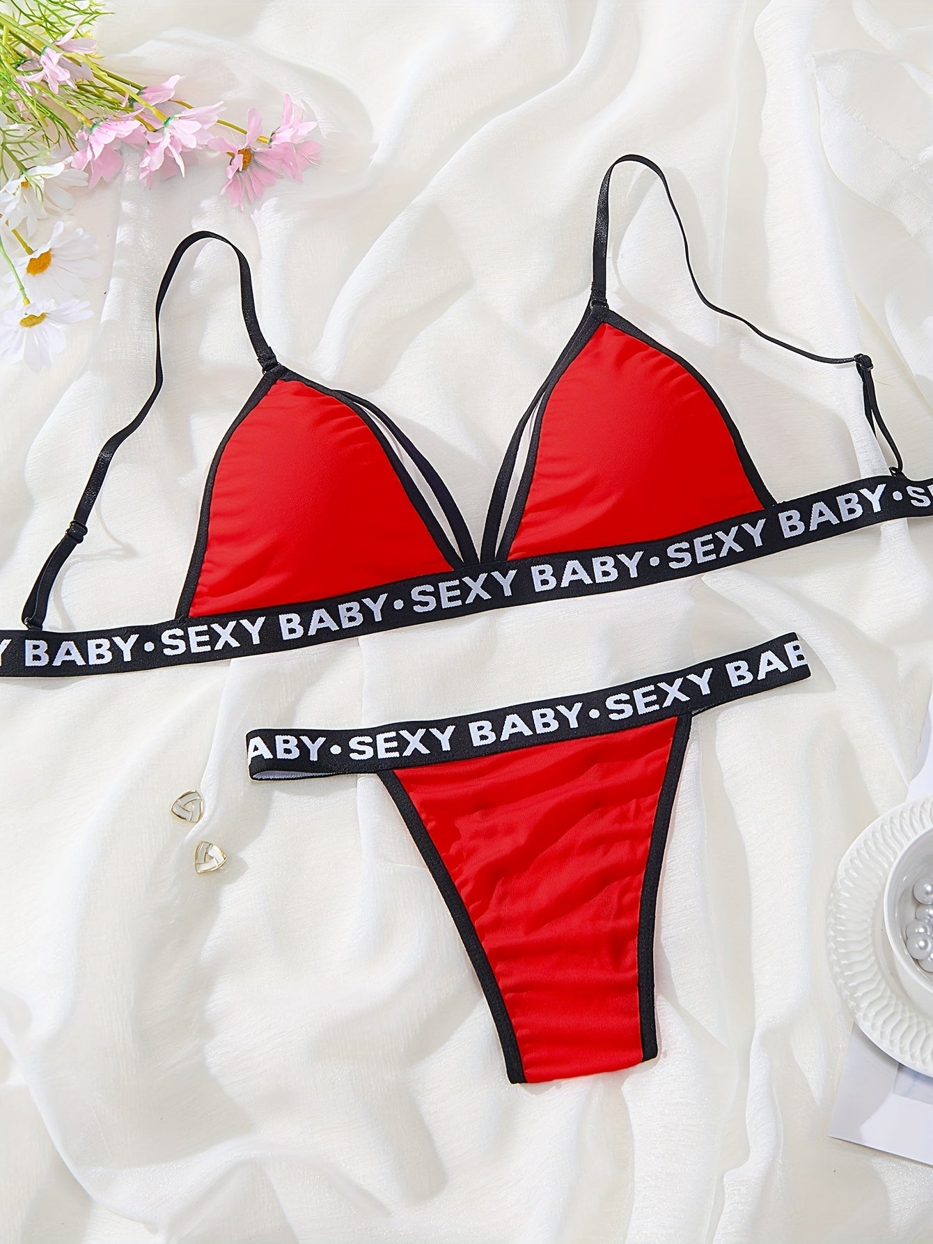 Plus Size Sports Letter Elastic Suit