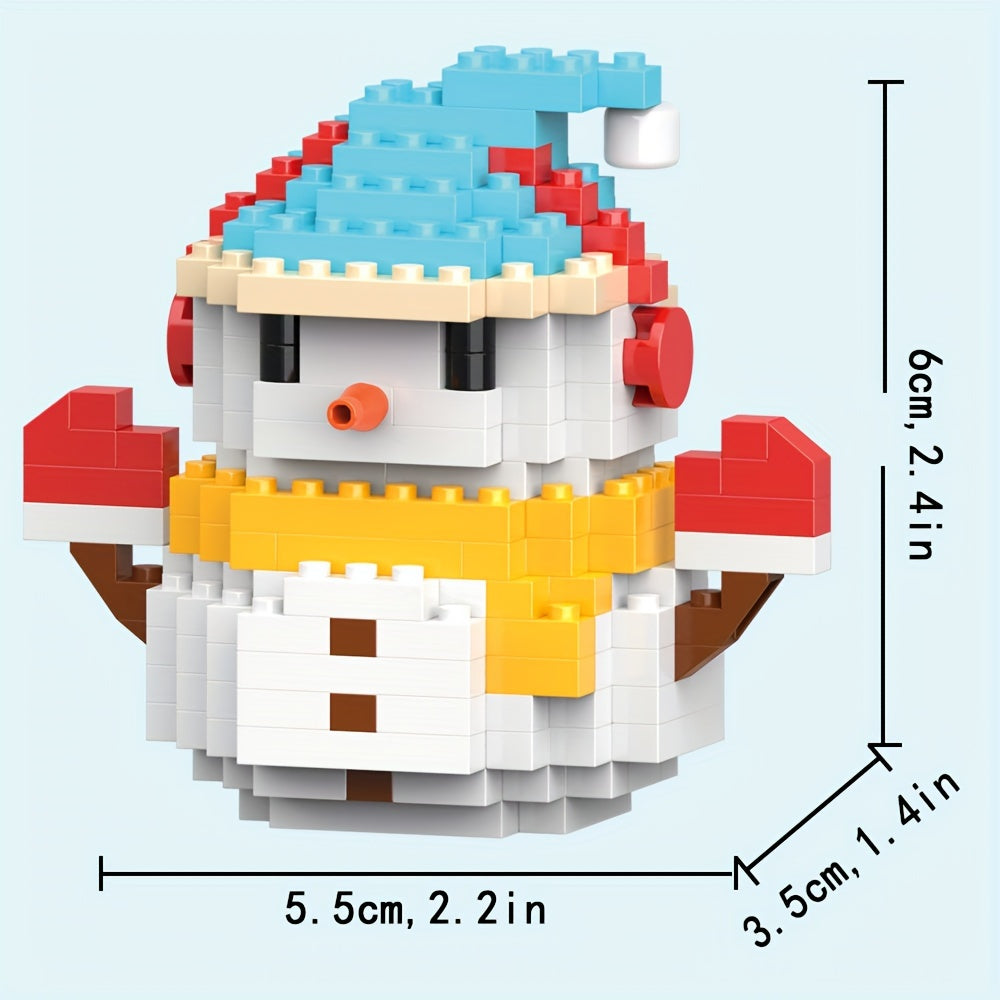 Mini Cartoon Christmas Building Blocks Assembly Toys, Christmas Elf, Santa Claus, Christmas Train, Christmas Snowman, Christmas Tree, Christmas Reindeer, Small Building Block, Christmas Gifts