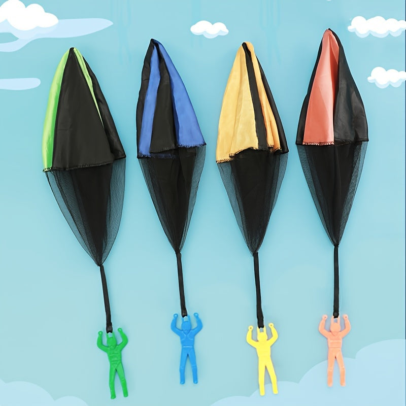 1pc Tangle Parachute Figures Hand Throw Soliders Square Outdoor Youngsters's Flying Toys