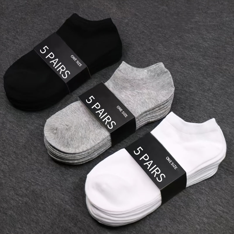 Women'S Classic Invisible Socks, Solid Color, Polyester 94% Spandex 6%, Knit Fabric, 200g/m², Hand Wash, for Women
