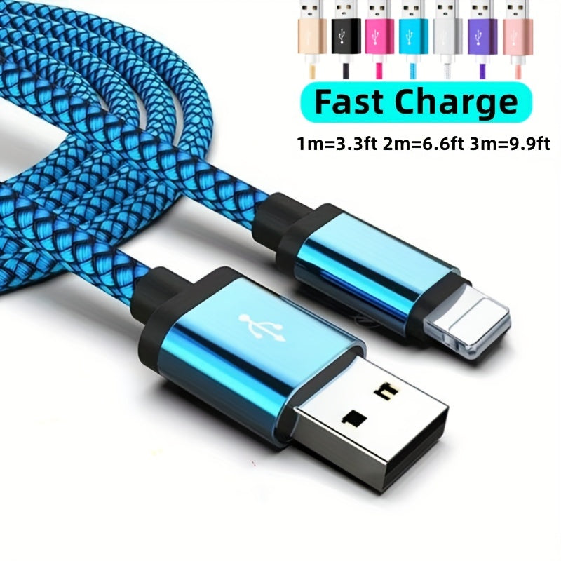 Extra Long Fast Charging Cable USB Data Sync Cable For IPhone 14 13 12 11 Pro Max SE X 8 7 6 Charging Cable For IPad