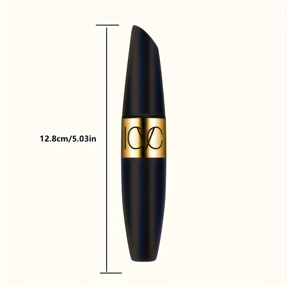 Volumizing 4D Waterproof Mascara, Long-Lasting Curling And Lengthening Lash Makeup, Intense Black, Clump-Free Formula for Dramatic Eyes