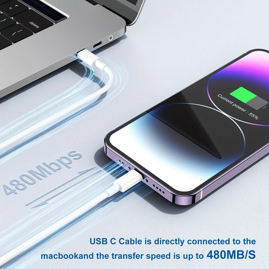 1m/2m PD Fast Charger Cable for Original USB-C to Lightning Cable for iPhone 14 Pro Max 11 12 13 Pro X XS XR 8 Plus ipod Cable, Lightning Cable Fast Charging, Phone Charging Solution, Fast Charging Cable, Iphone Charging Cable, High-Speed Charging Cable,