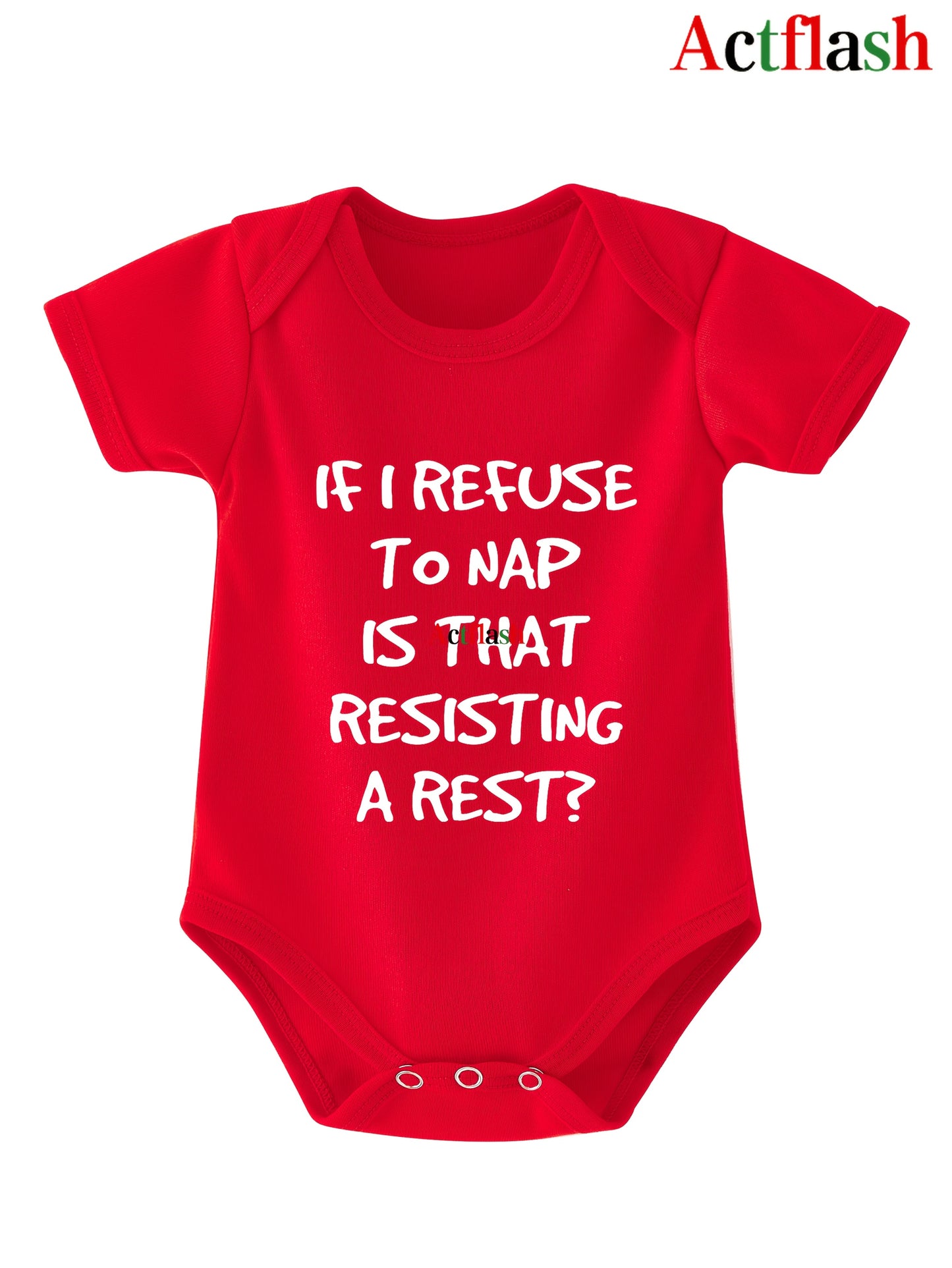 If I Decline to Take a Nap, Does That Mean I'M Opposing Rest? New Style Bodysuit for Summer, Short-Sleeved Triangle Crawling Suit, a Gift for Pregnancy, for Outdoor