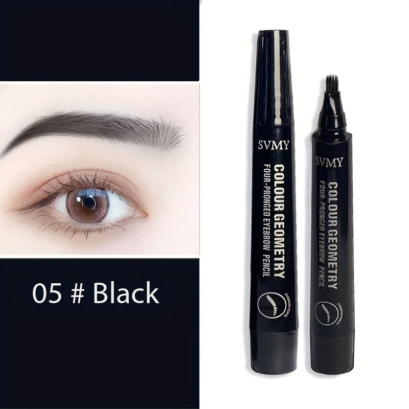Waterproof Liquid Eyebrow Pencil - Long-Lasting, Smooth Application for Natural Wild Brow Look, Suitable for All Skin Types